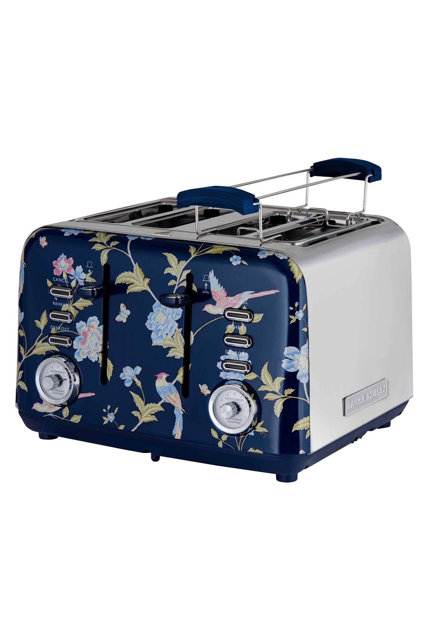 Kitchenware  -  Laura Ashley Elveden 4 Slice Toaster - Blue  -  60007980
