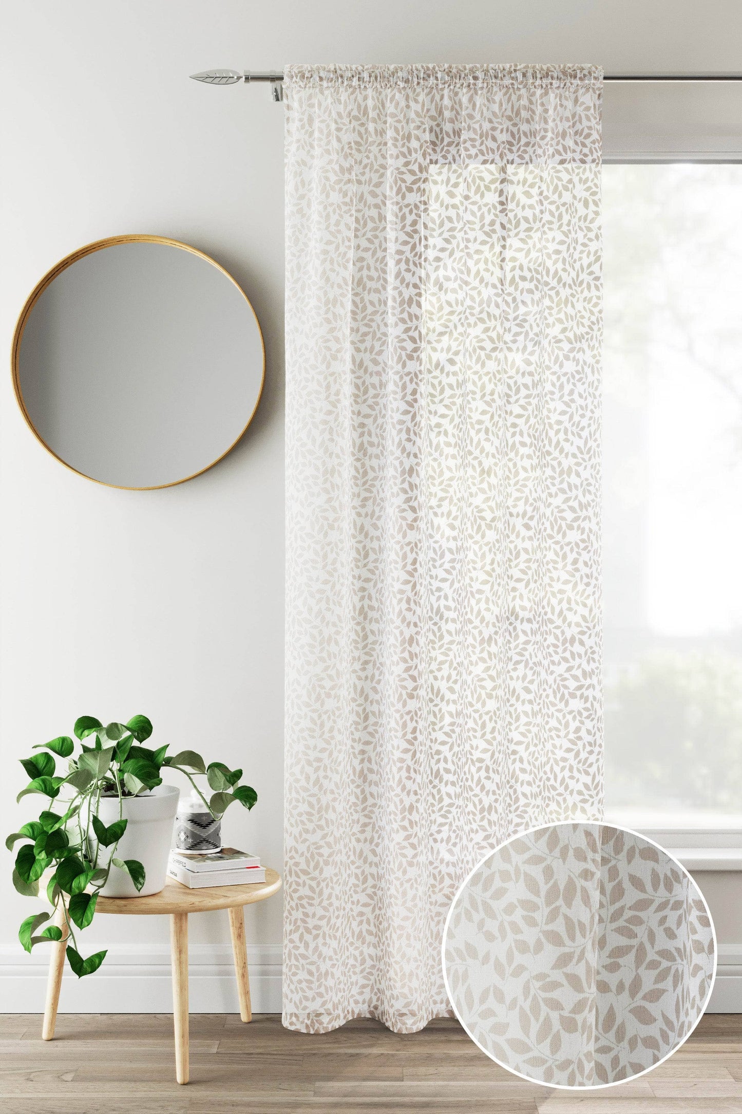 Homeware - Willow Panel Curtain - Natural - 60009114