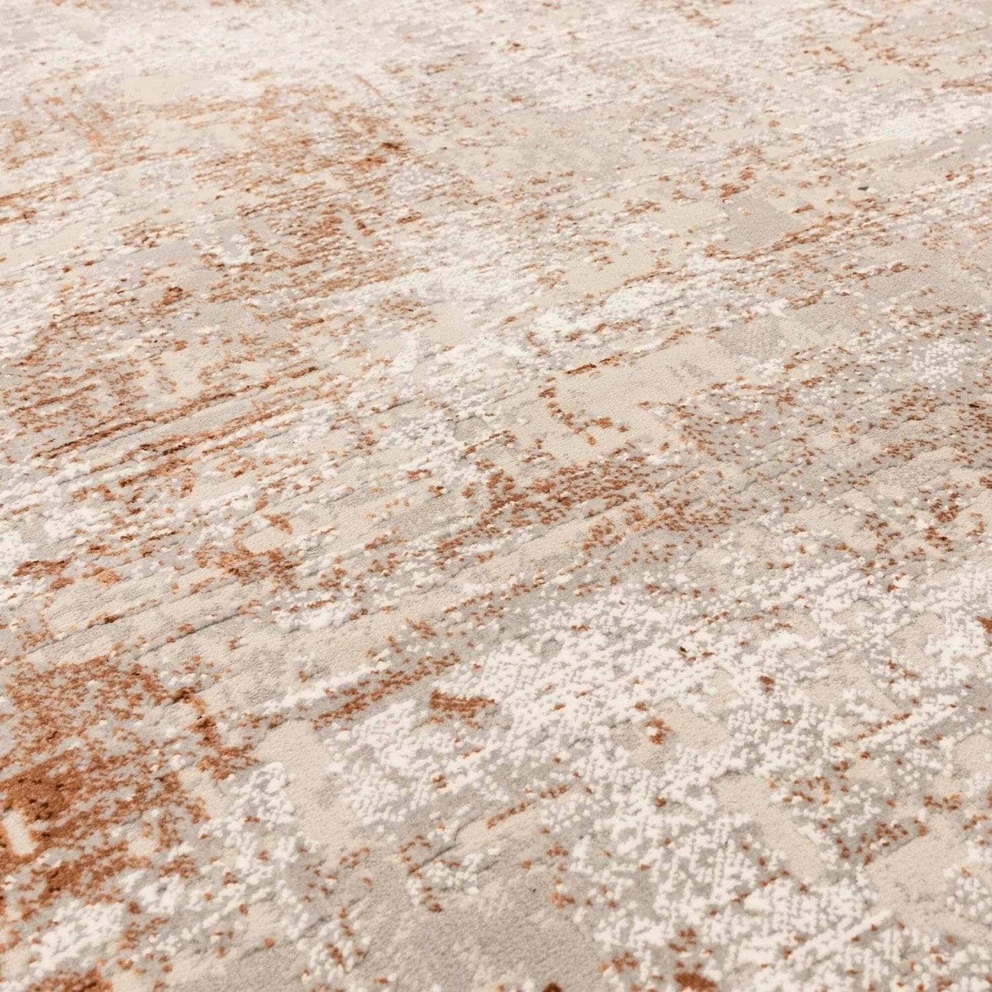 Rugs - Kuza Border Terracotta Rug - Multiple Sizes -