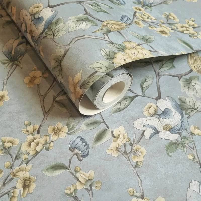 Wallpaper - Holden Floral Bird Trail Blue Wallpaper - 13602 - 60009451