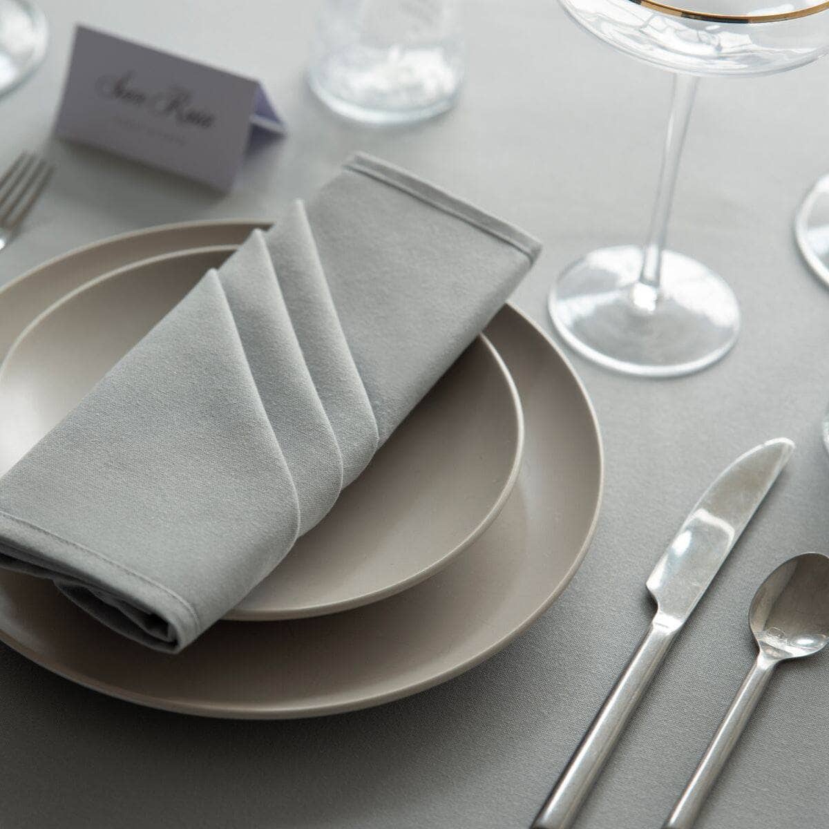 Homeware - Amalfi Grey Tablecloth Rectangular - 132 x 230cm - 60010092