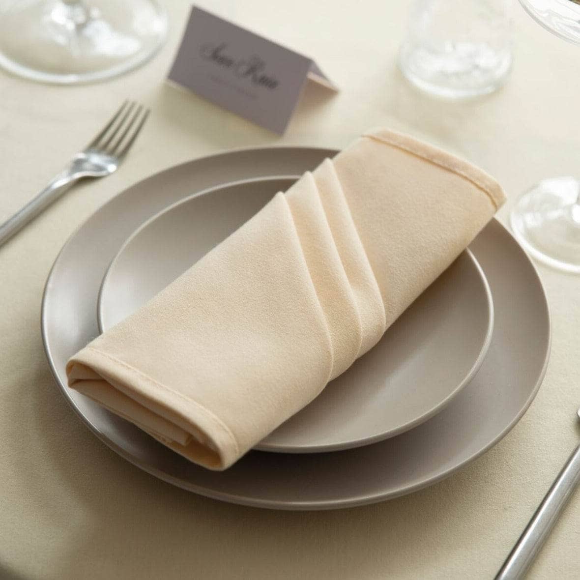 Kitchenware - Amalfi 4 Pack Napkins - Ivory - 60010098