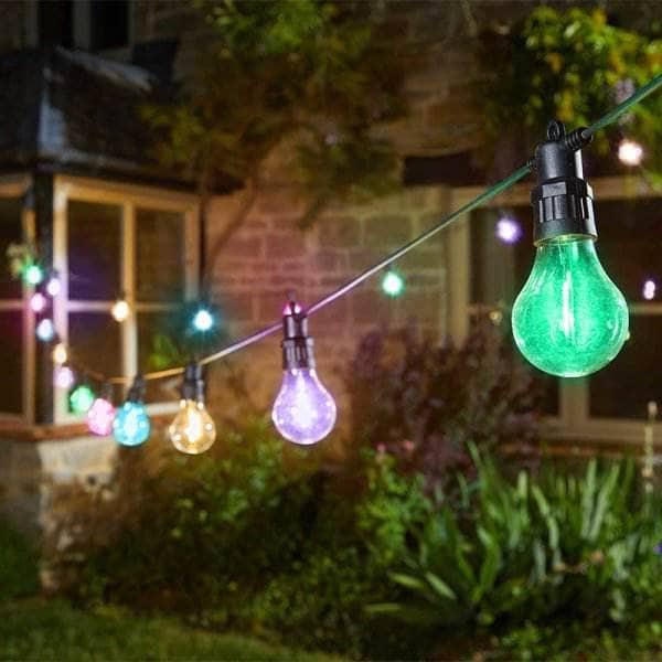 Gardening - Festoon Lights Multi Coloured Set of 20 - 60010215