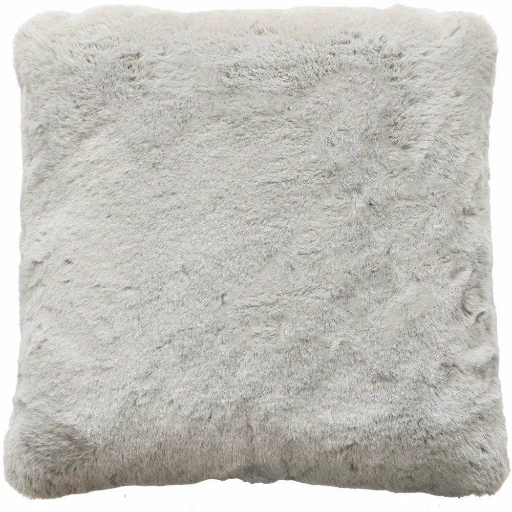 Homeware - Luxury Grey Faux Rabbit Cushion - 50 x 50cm - 60010980