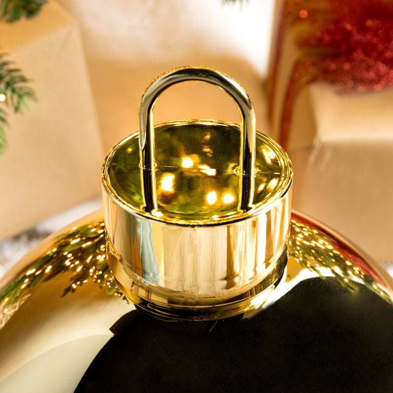 Christmas - Gold Giant Glass Sphere Christmas Bauble - 25cm - 60011131