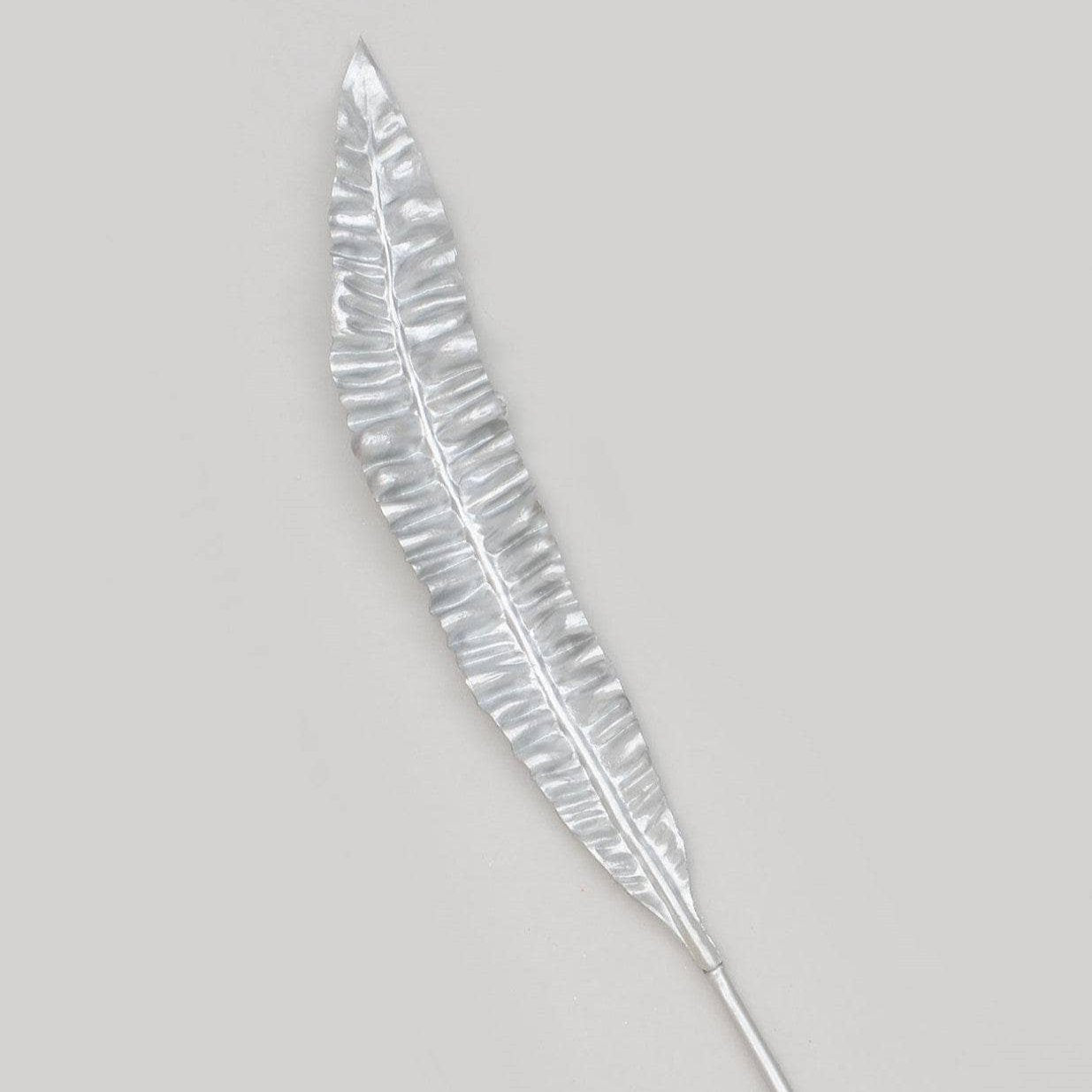 Christmas - Metallic Leaf Silver Spray - 88cm - 60011515