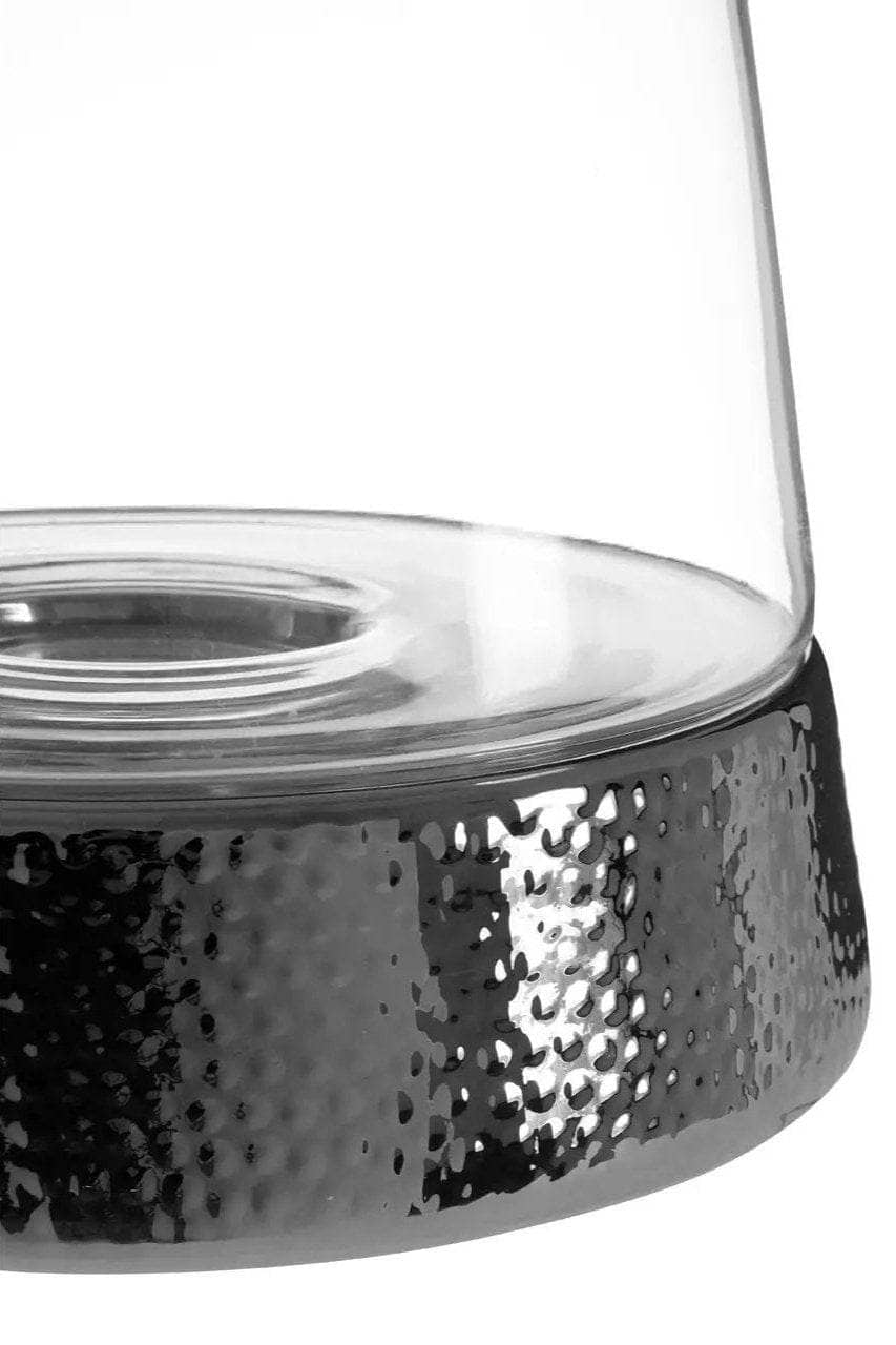 Homeware - Martele Medium Hurricane Candle Holder - Silver - 60011923