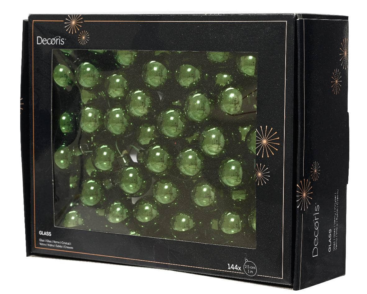 Christmas - Pine Green Bunch of 12 Baubles - 60012108