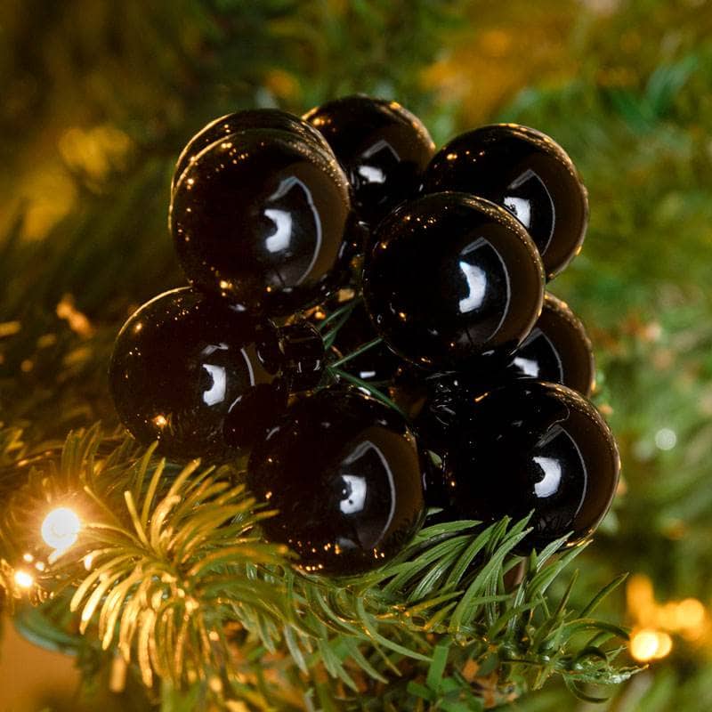 Christmas - Bunch Of 12 Christmas Baubles - Black - 60012109