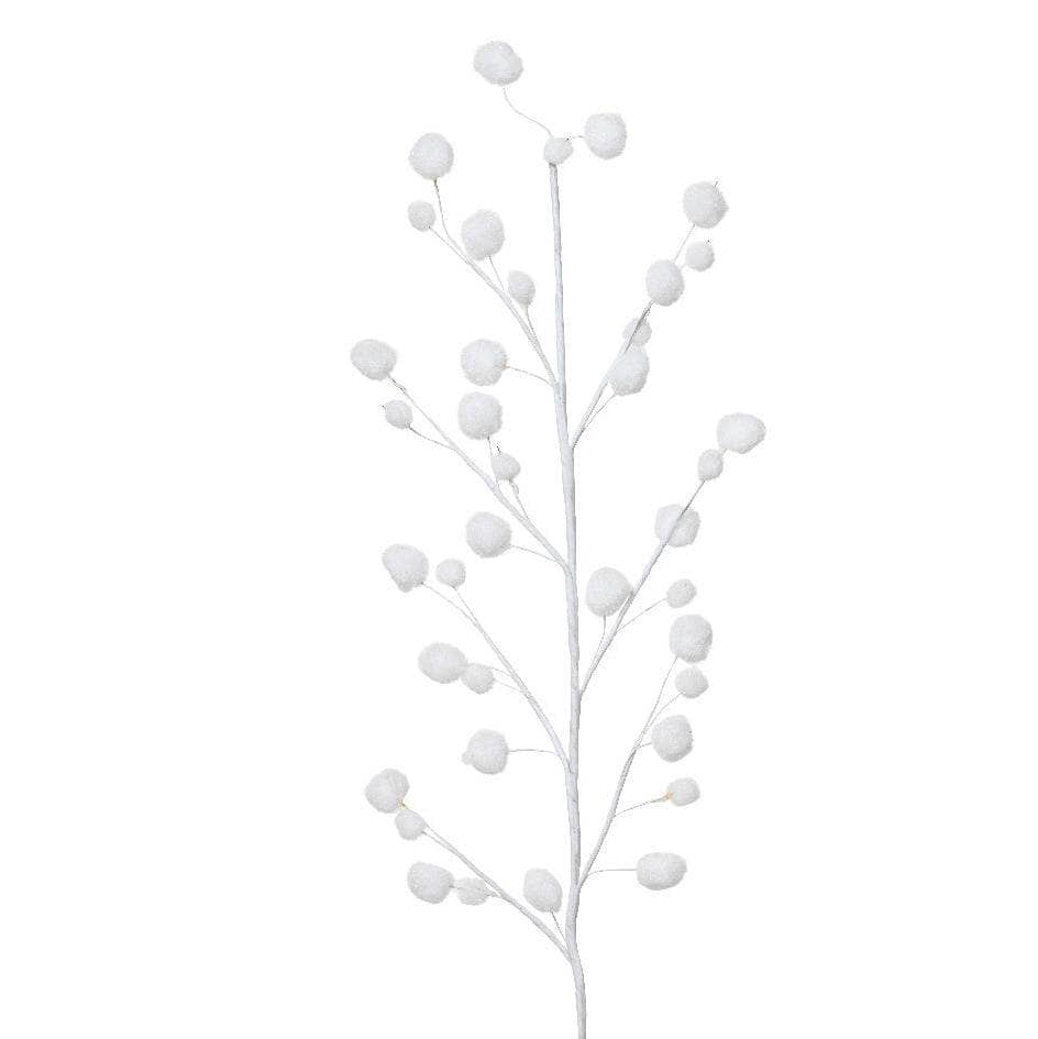 Christmas - White Snowballs Spray - 55cm - 60012121
