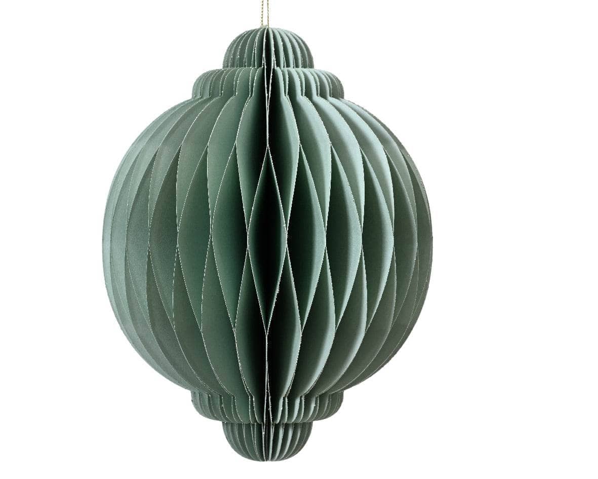 Christmas - Paper Onion Christmas Tree Decoration - Mint - 60012156