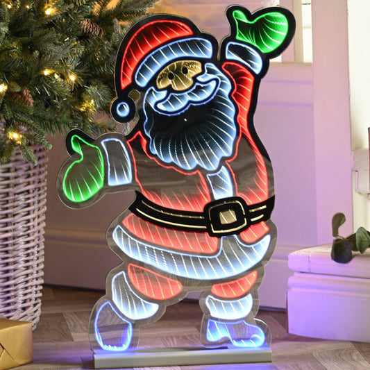 Christmas - Standing Santa Infinity Light - 60cm - 60012168