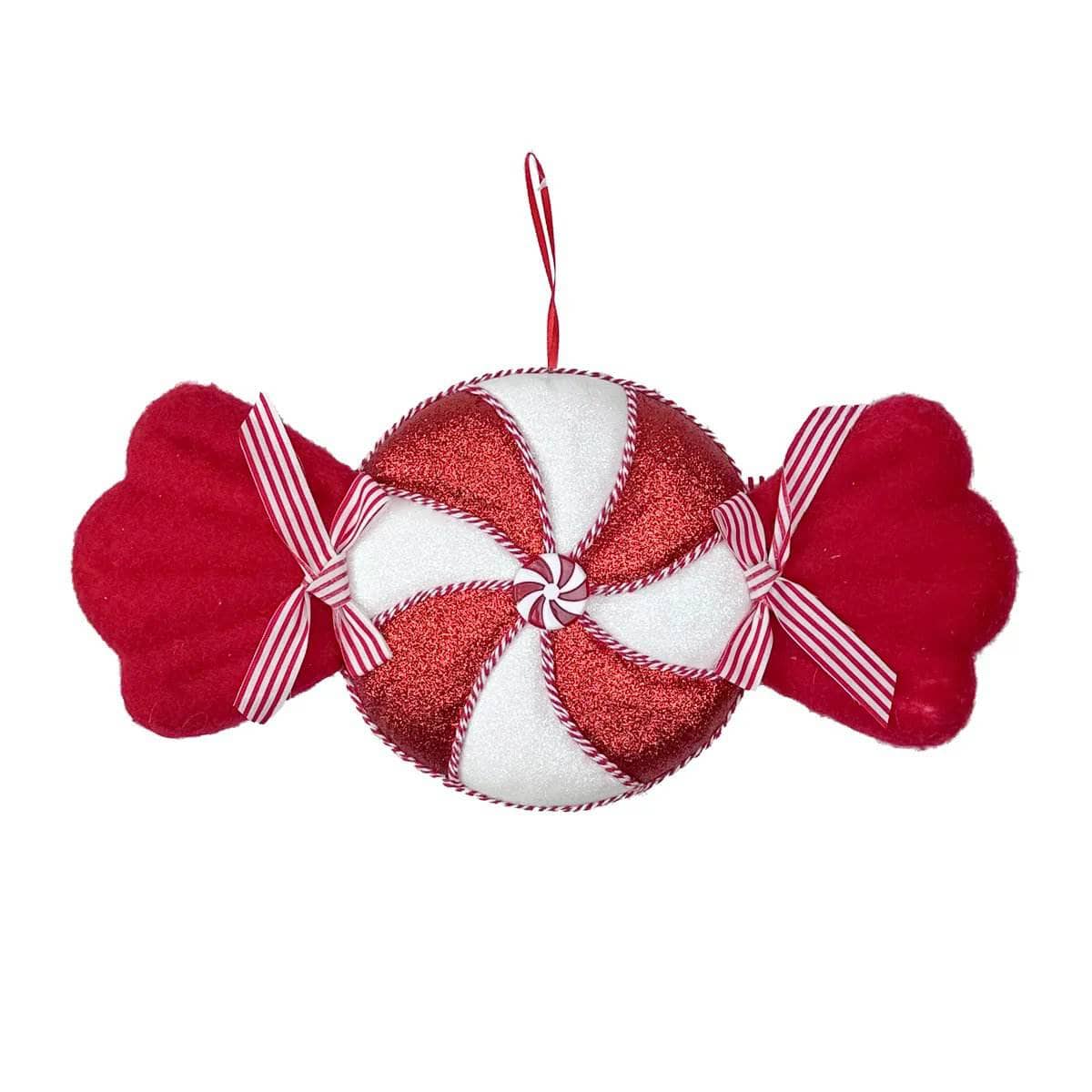 Christmas - Red & White Lux Sweetie Christmas Decoration - 42cm - 60012216