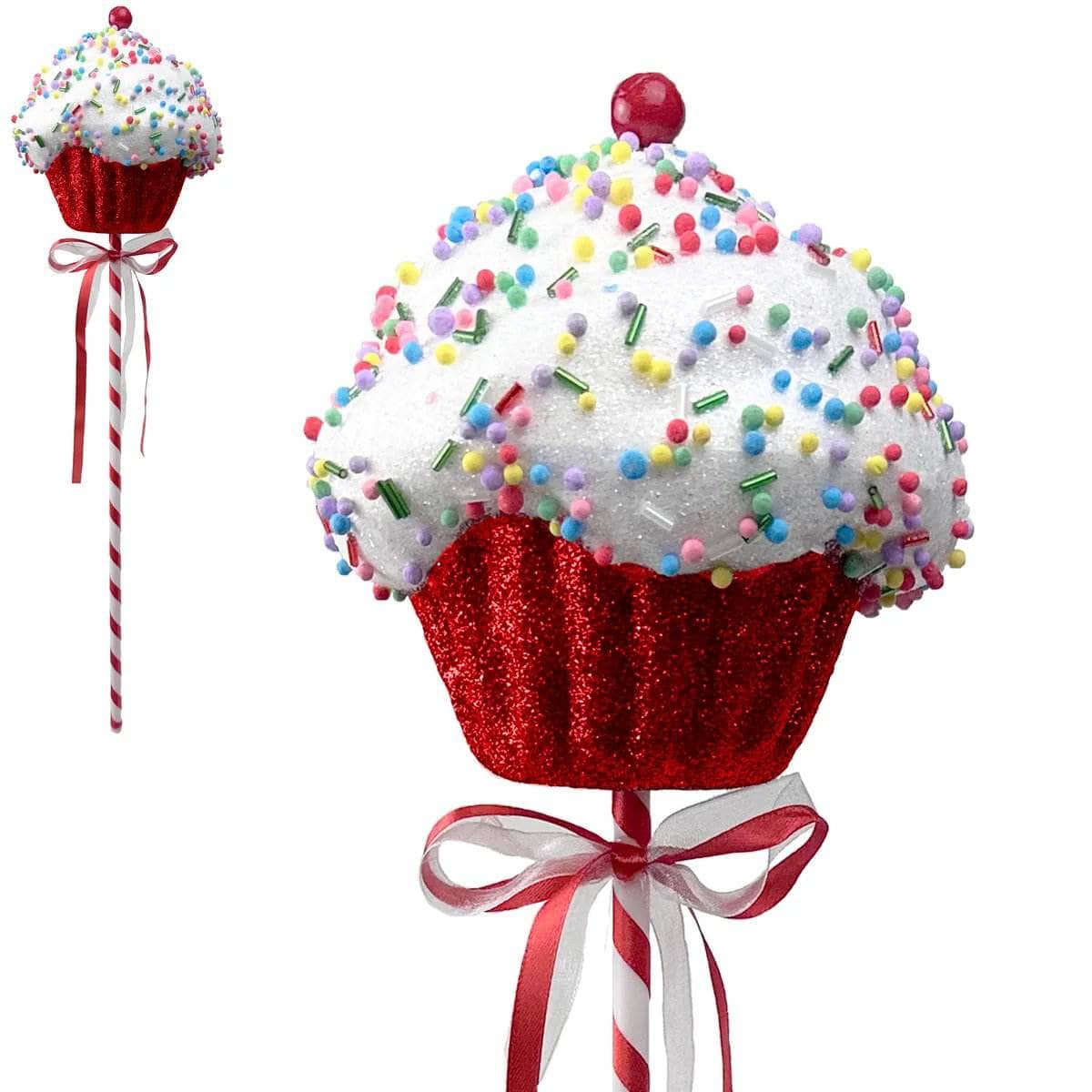 Christmas - Red Cupcake Pick - 48cm - 60012222