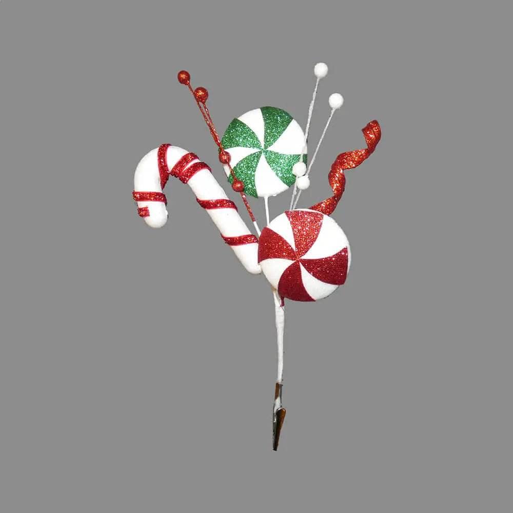 Christmas - Red Clip on Candy Cane Christmas Decoration - 30cm - 60012225