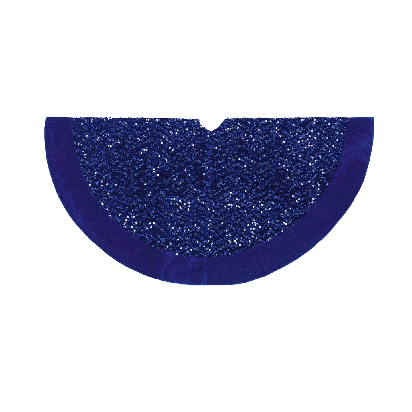 Christmas - Blue Sequin Tree Skirt - 90cm - 60012293