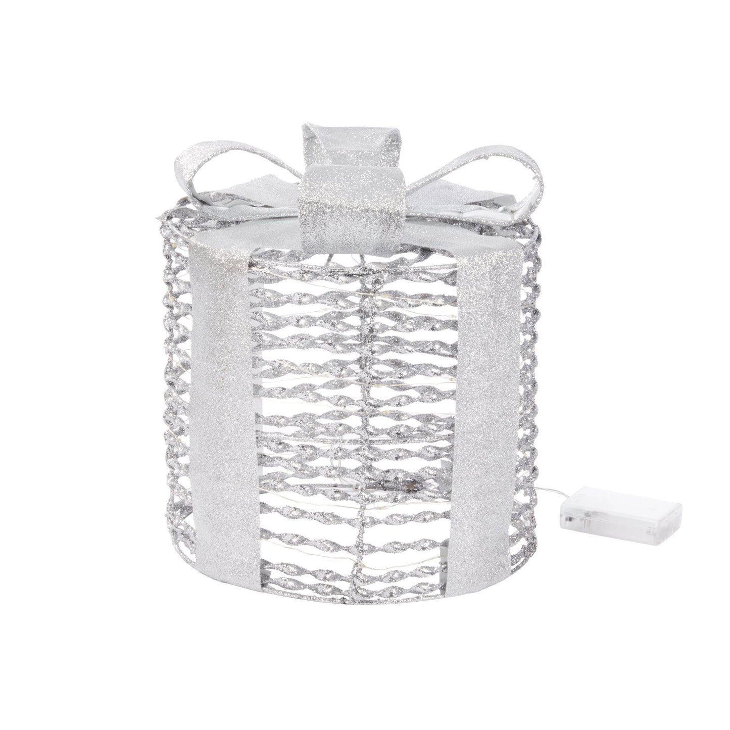 Christmas - Silver GlitterTwist Gift Boxes - Set of 3 - 60012368