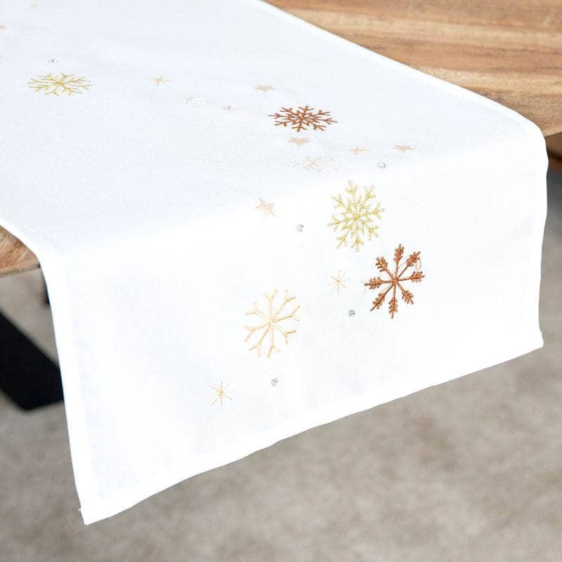 Christmas - Snow Star Table Runner - 14 x 75cm - 60012417