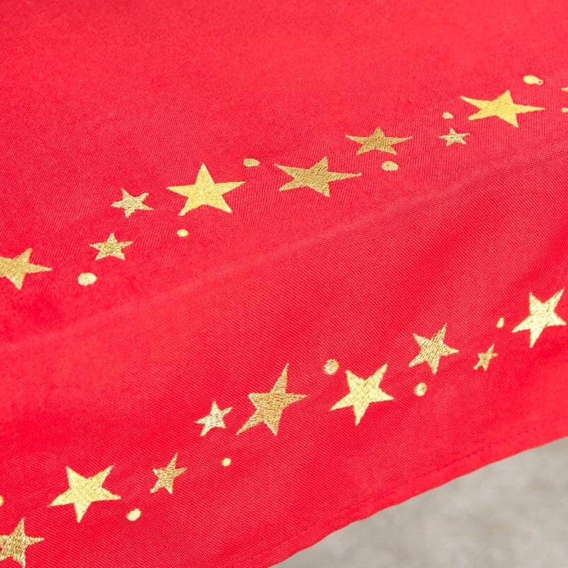 Christmas - Red & Gold Star Trail Runner - 14 x 75cm - 60012419