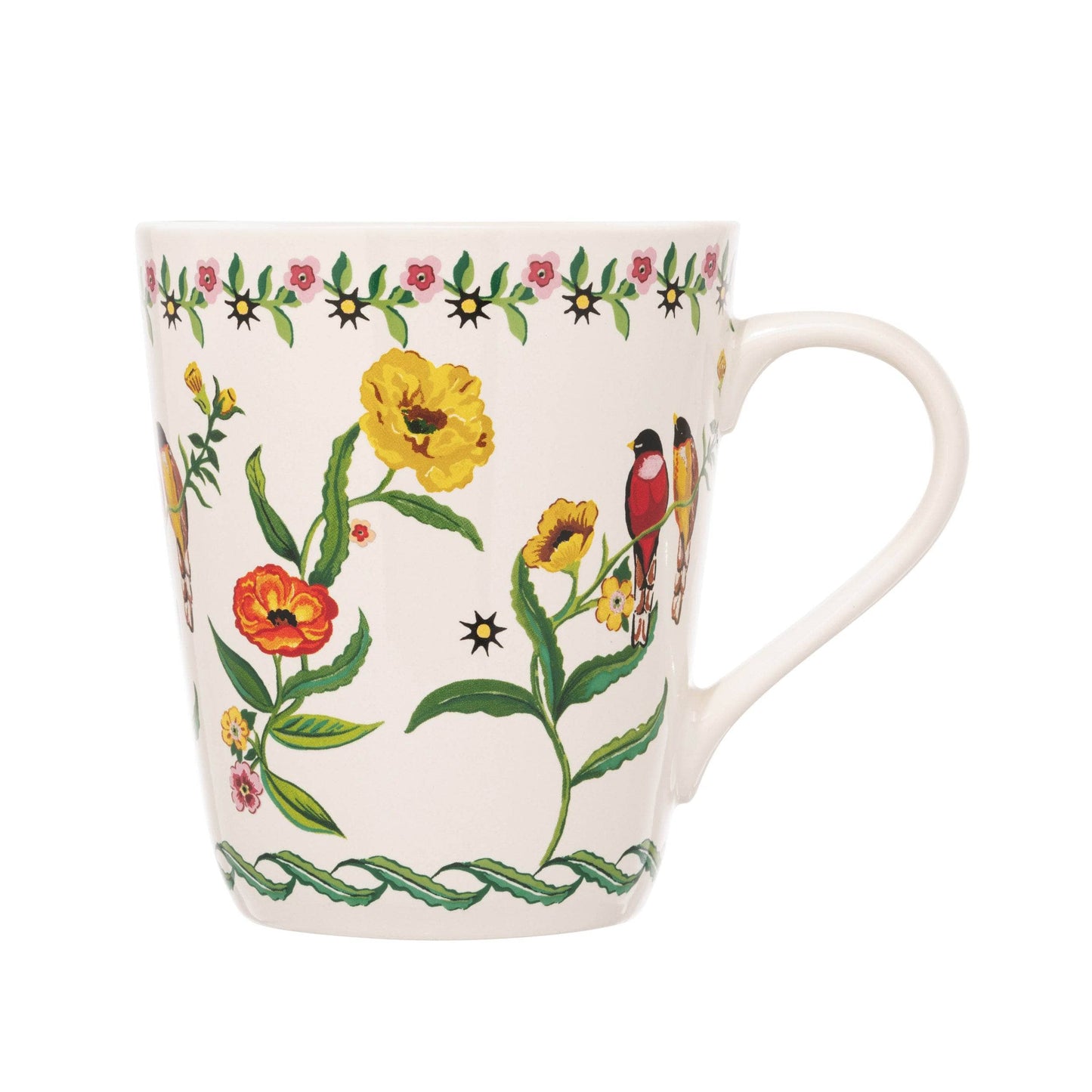 Kitchenware - Cath Kidston Summer Birds Stanley Mug - Cream - 60012965