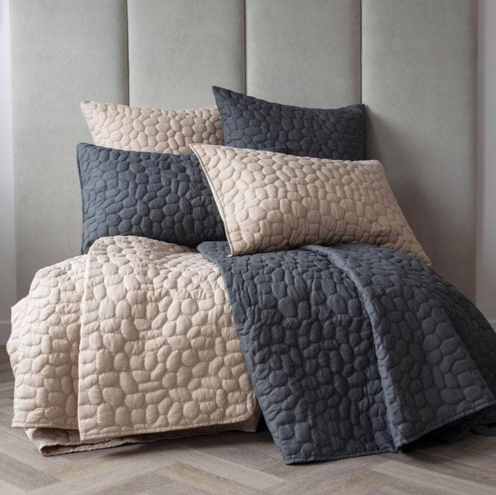 Homeware - Porto Geometric Pillow Sham Pair - Charcoal - 60013476