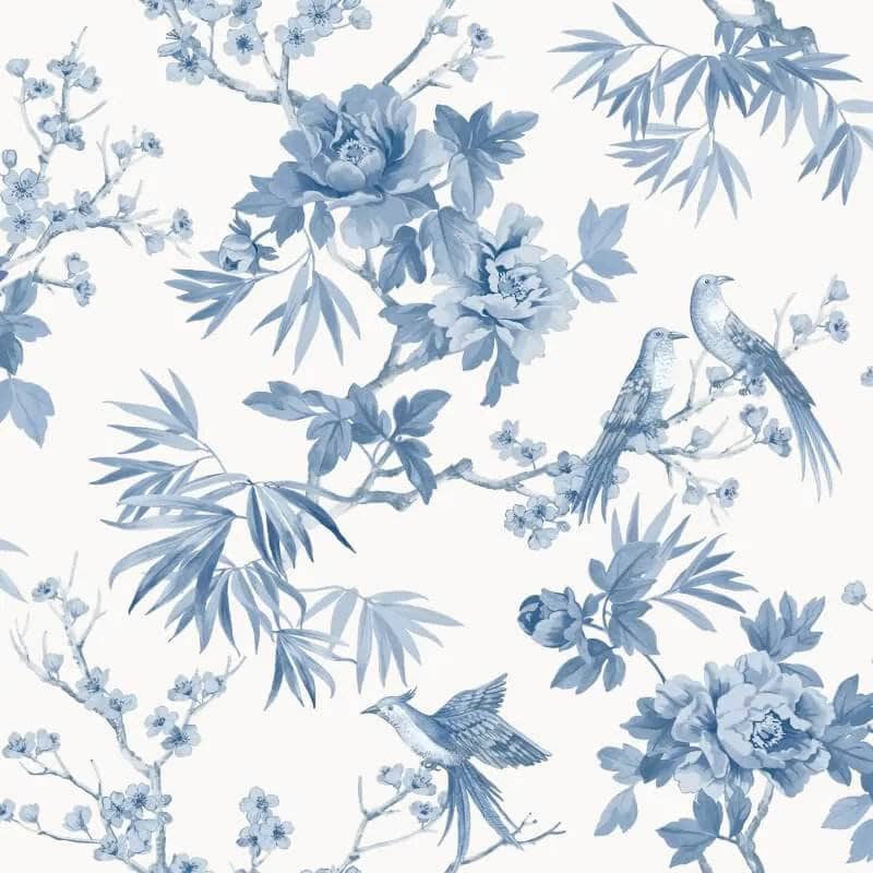 Wallpaper - Rasch Amelie Chinoiserie Blue & White Wallpaper - 260554 - 60013726
