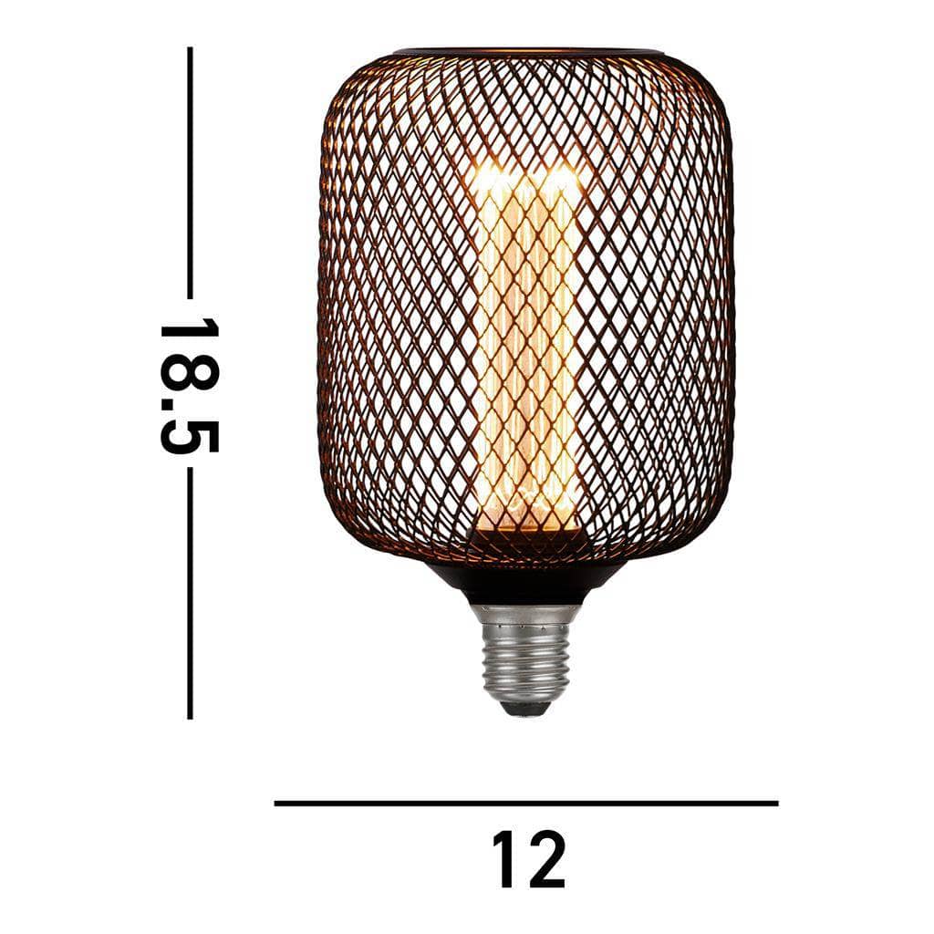 Lights - Black Mesh Drum Lamp - 18.5cm - 60014275
