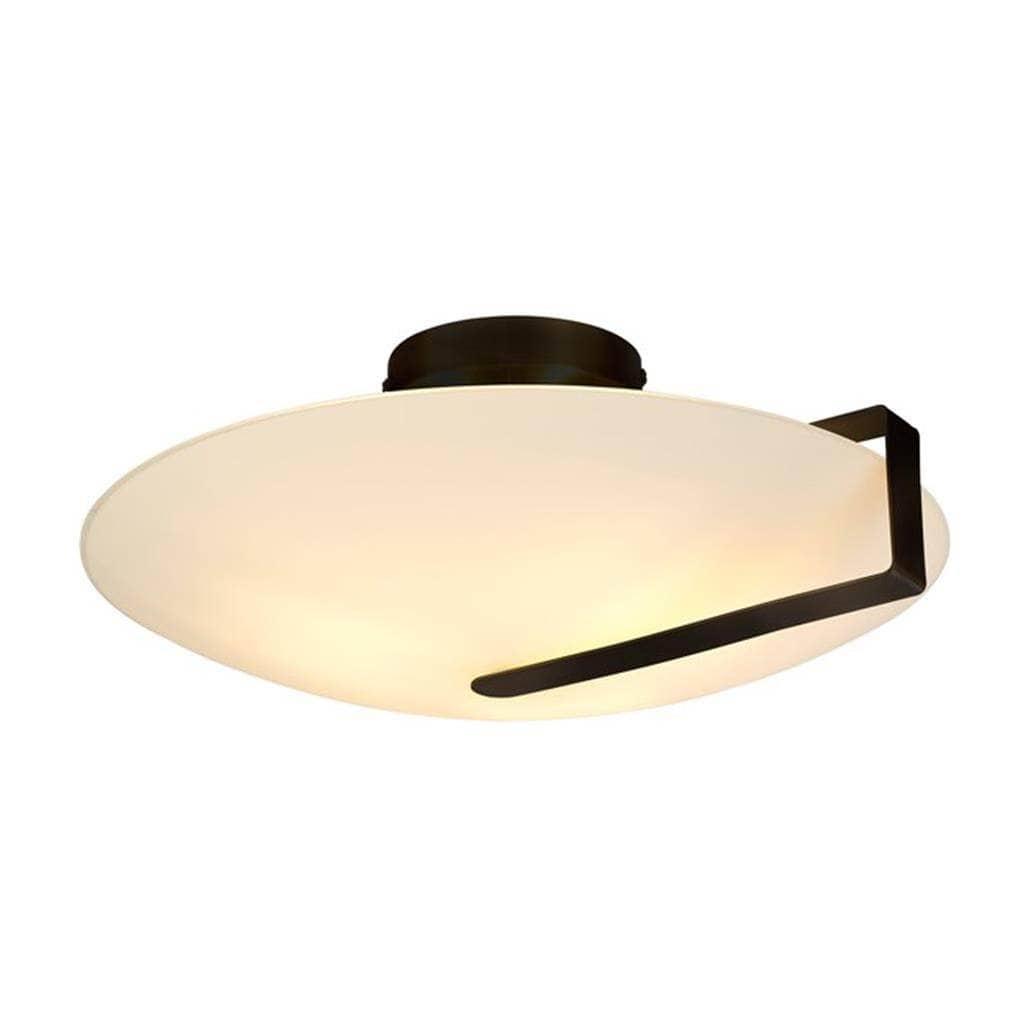 Lights - Parma Flush Ceiling Light - Black - 60014321