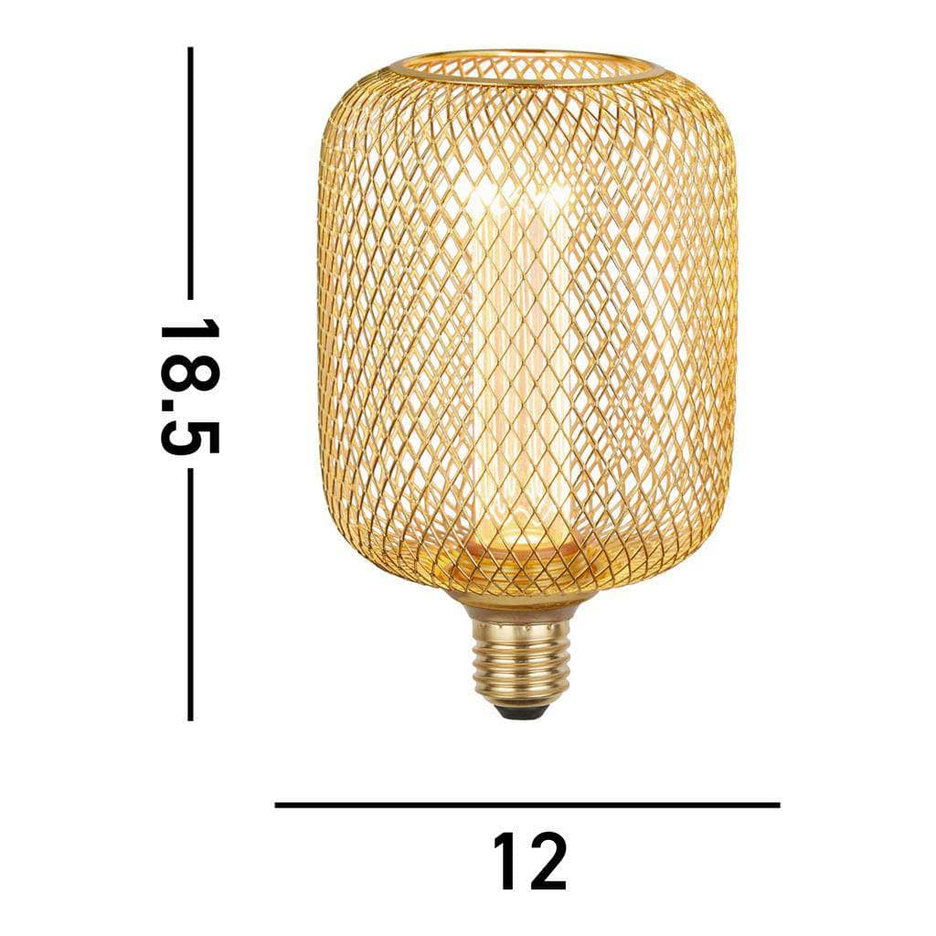 Lights - Gold Mesh Drum Lamp - 18.5cm - 60014343