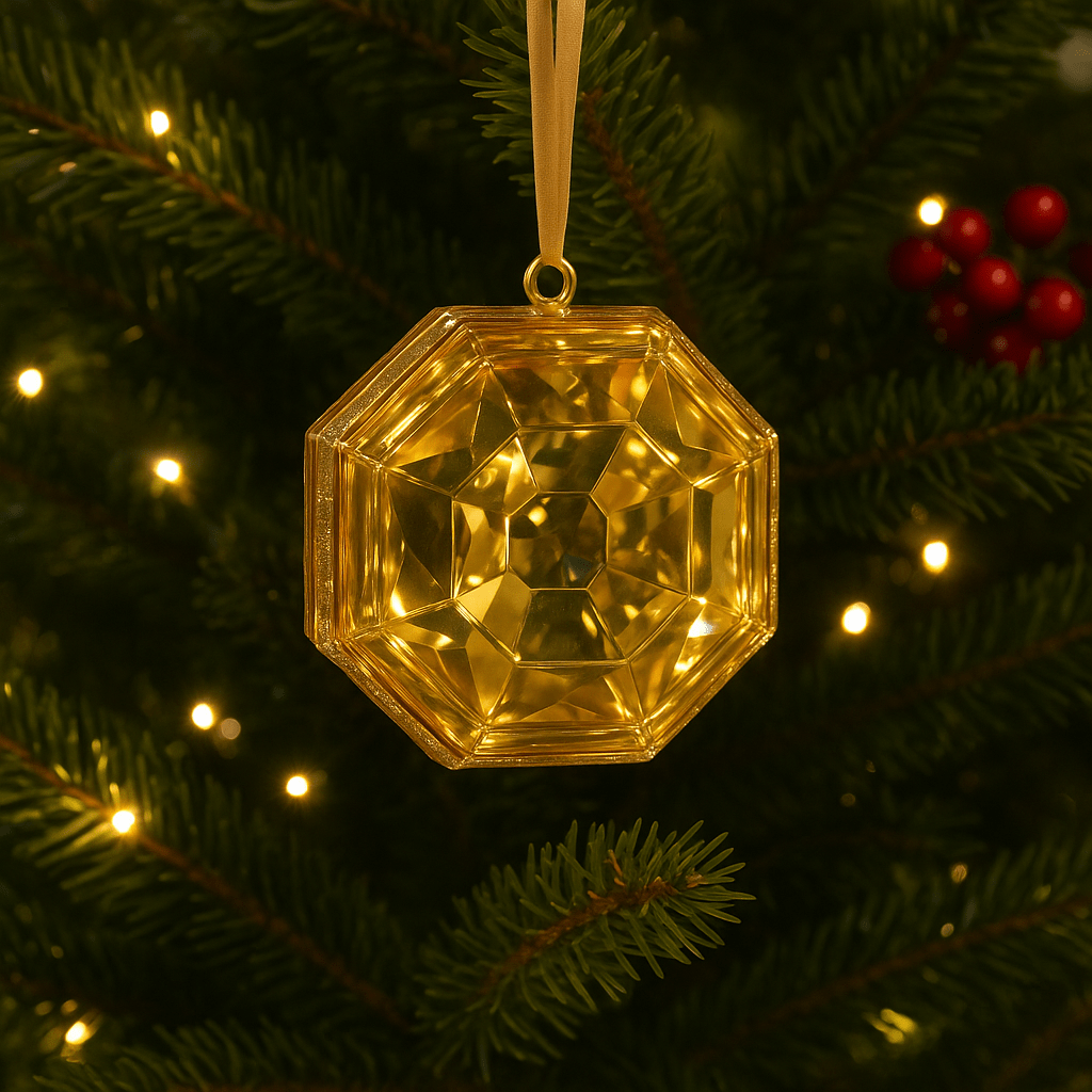 Christmas - Square Champagne Box Jewel - 15.5cm - 60039447