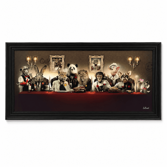 Pictures - 60064448 Animal Banquet Painting - 78 x 155cm - 60064448