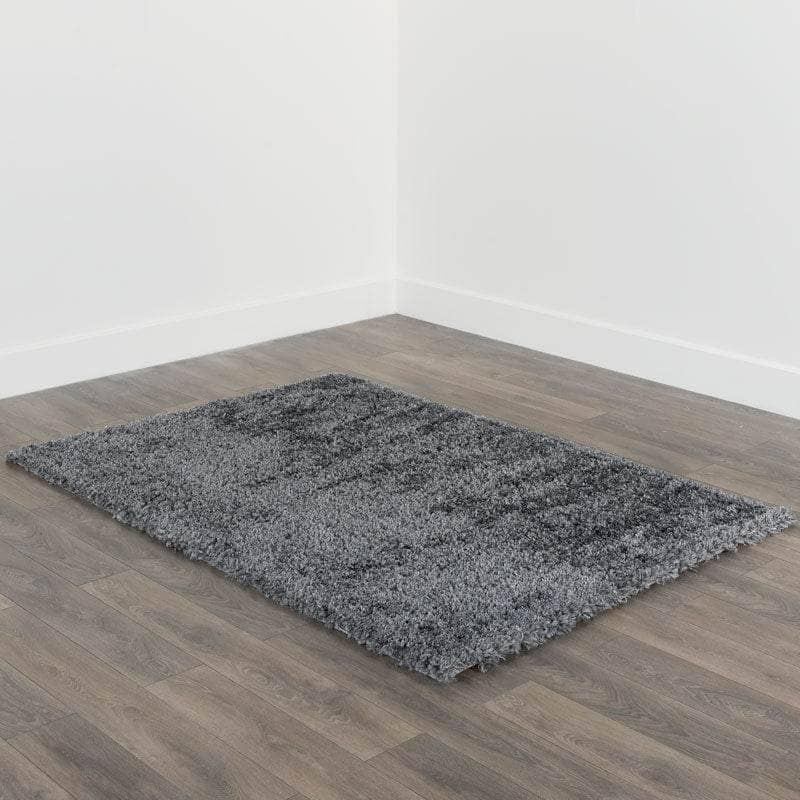 Rugs - Dark Grey Shaggy Rug - Multiple Sizes -