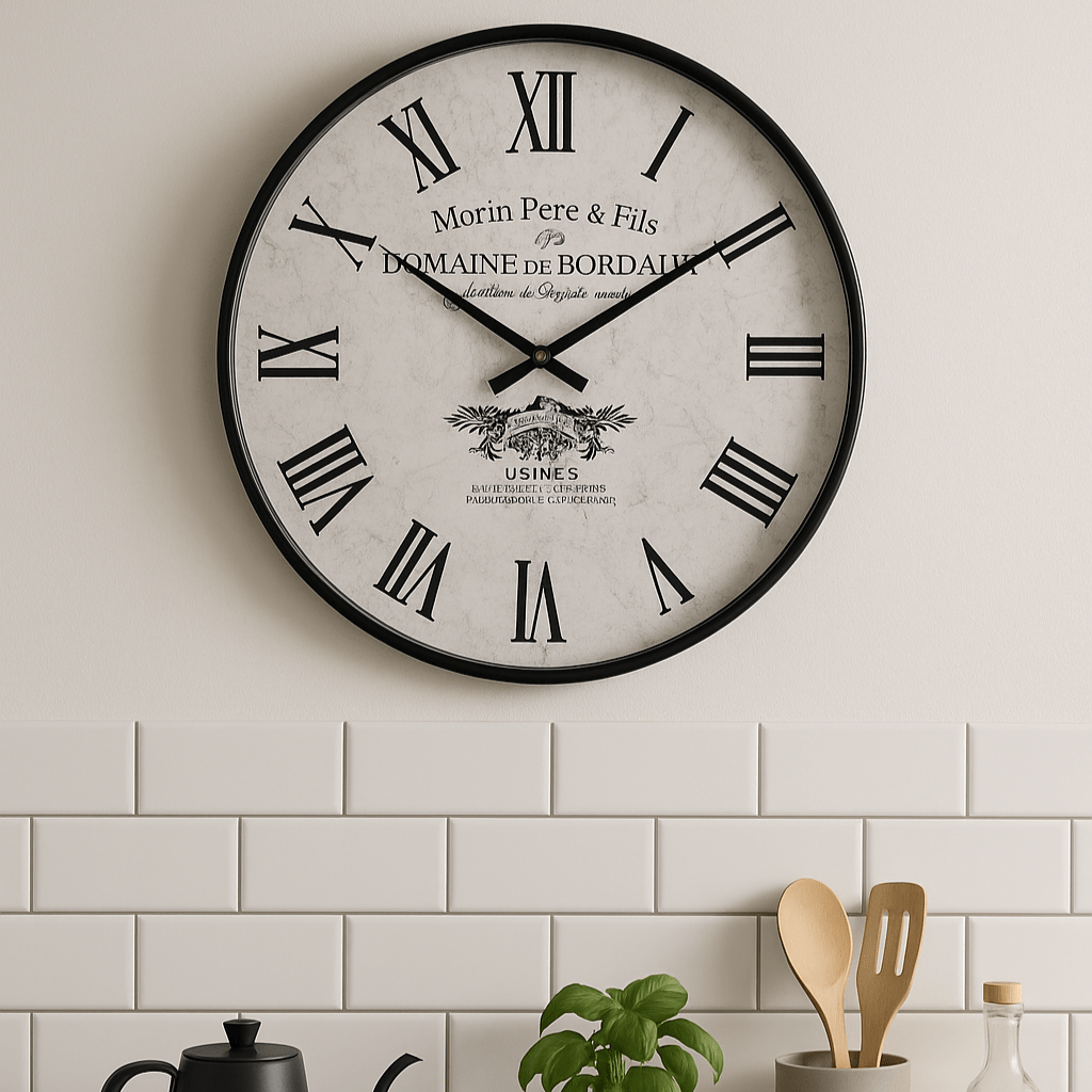 Homeware - Black Mori Pere Fils Wall Clock - 40cm - 60215089