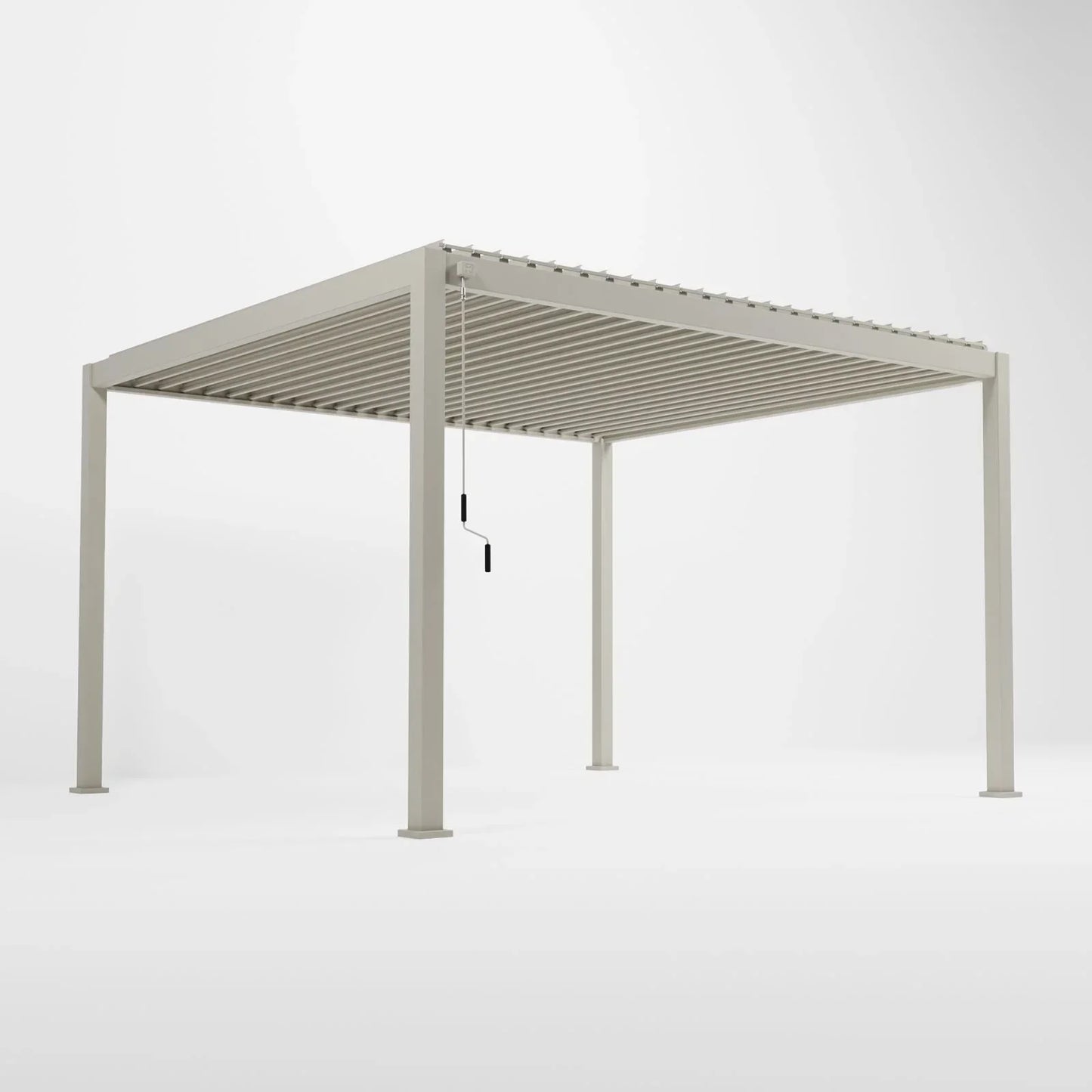 Gardening - Nova Titan Pebble Aluminium Pergola - 4x3m - 60269671