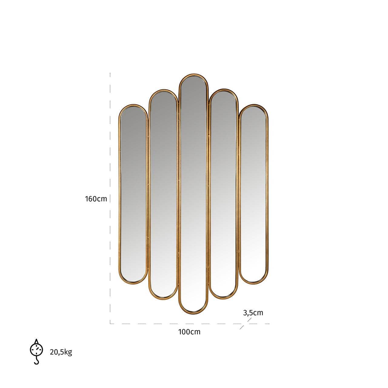 Homeware - Chelsey Wall Mirror - Gold - 60269689