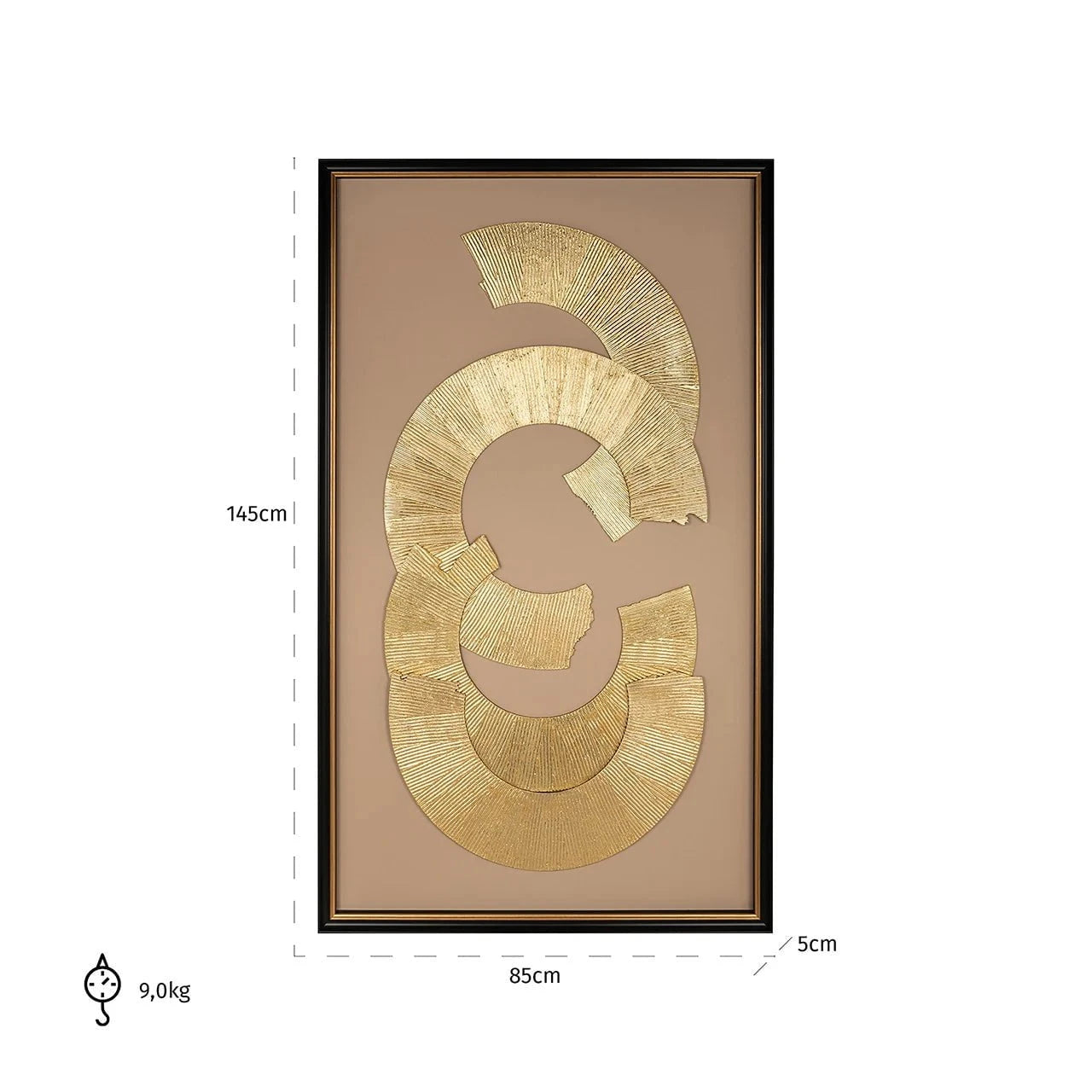 Pictures - Eden Black & Gold Wall Art - 60269692