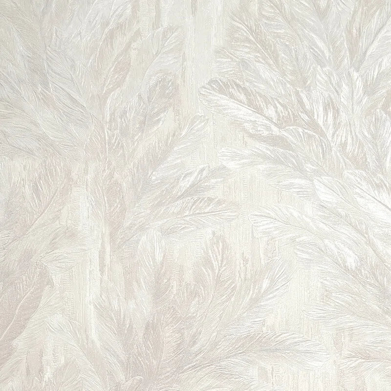 Wallpaper - Fine Decor B41 Gianni Feather Warm Ivory Wallpaper - M95693 - 60345210