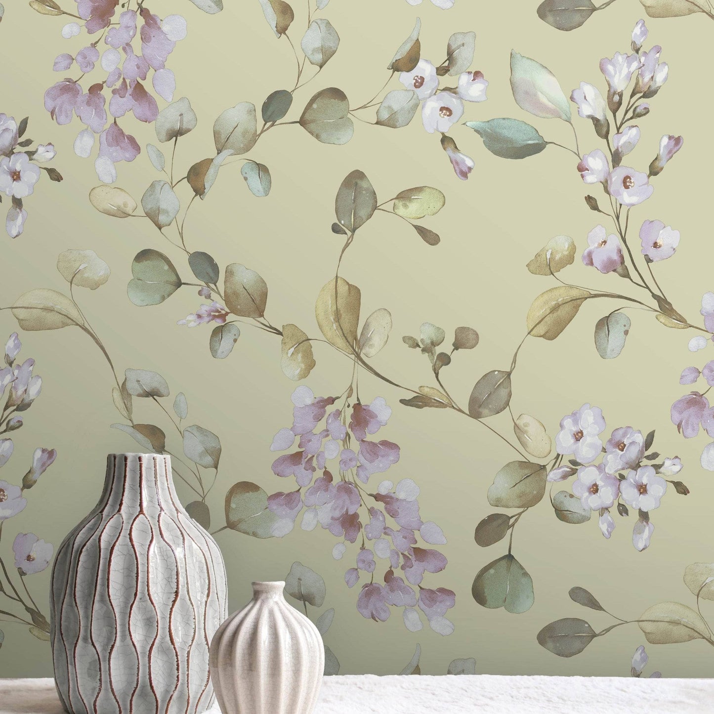 Wallpaper - Rasch B65 Rosalie Floral Sage Wallpaper - 260652 - 60345226