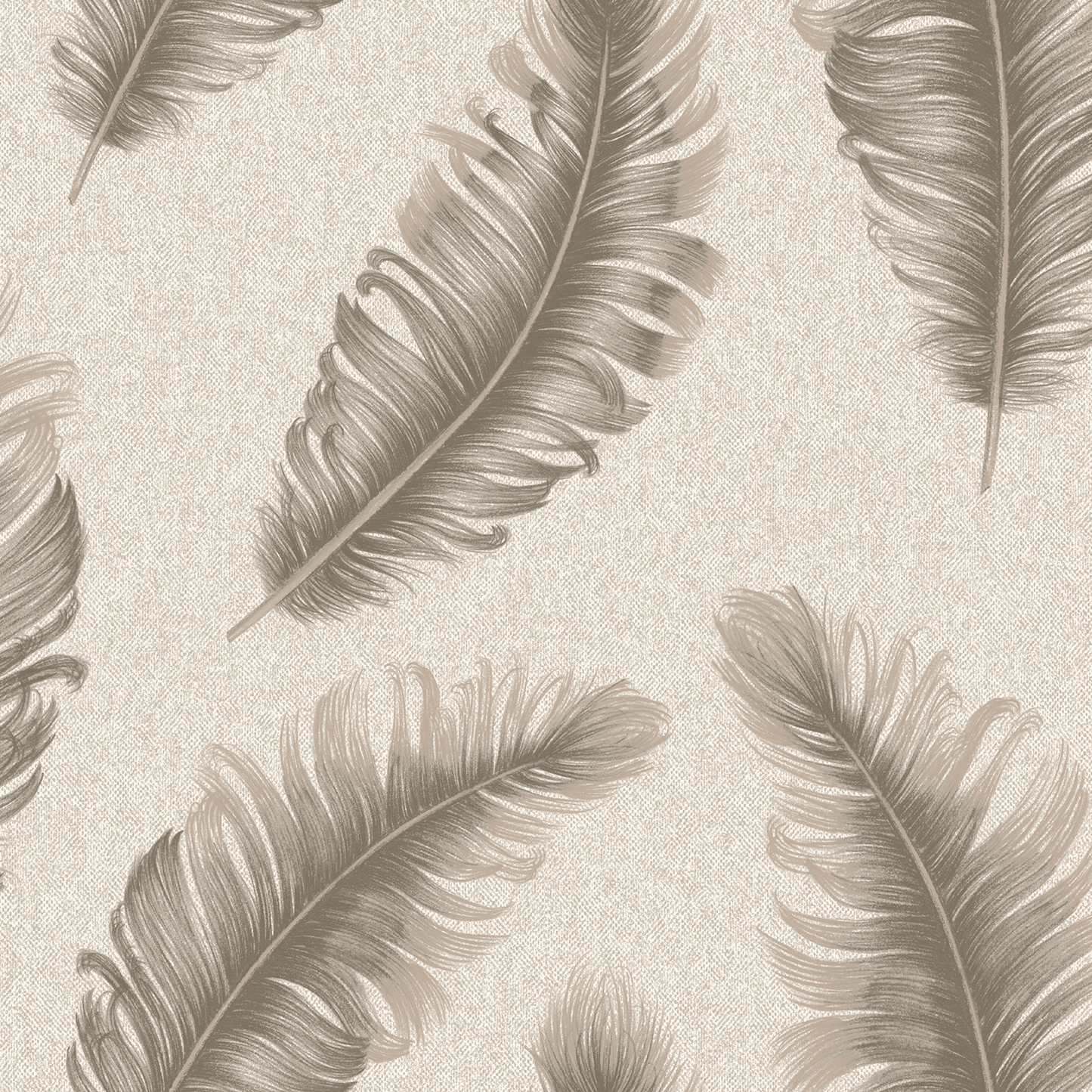 Wallpaper - Belgravia B10 Ciara Feather Mocha Wallpaper - 4411 - 60345307