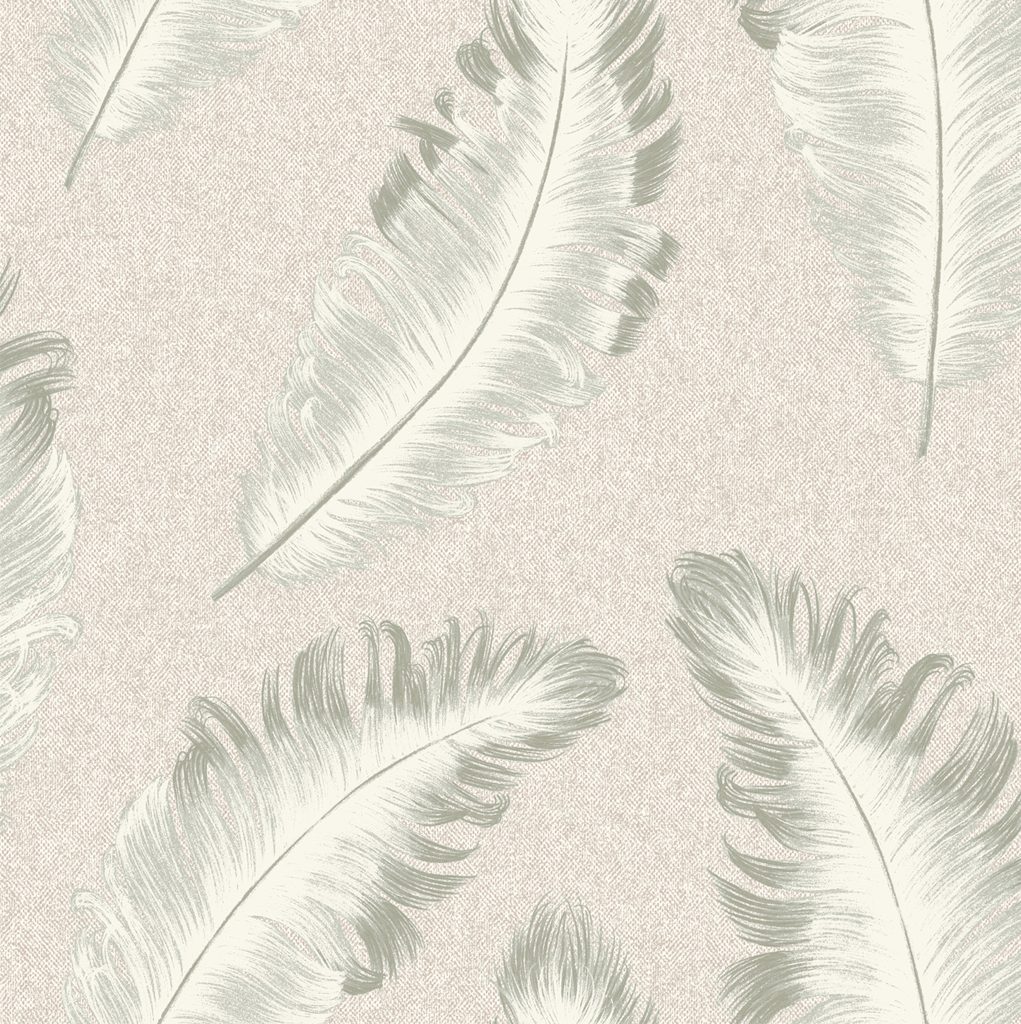 Wallpaper - Belgravia B10 Ciara Feather Sage Wallpaper - 4412 - 60345309