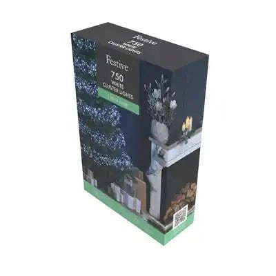 Lights - 750 Multifunction Cluster Christmas Tree Lights - White - 60369729