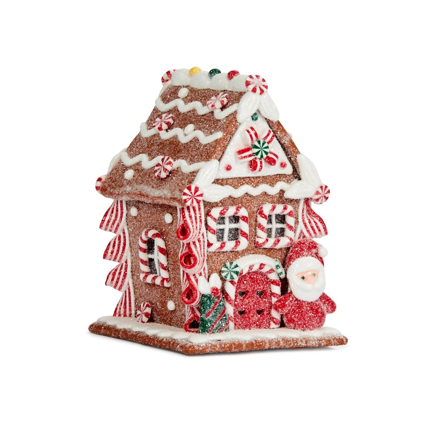 Christmas - Gingerbread Santa Candy Cane Cottage - 60418221