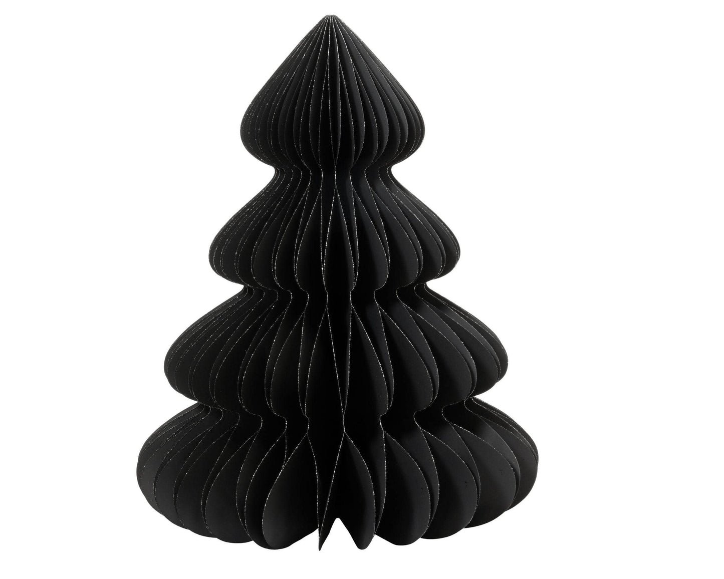 Christmas - Black Paper Tree Decoration - 60cm - 60450735