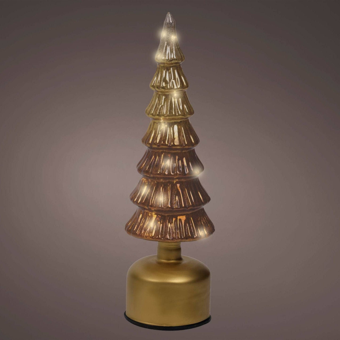 Christmas - LED Rotating Glass Christmas Tree - Copper - 60450744