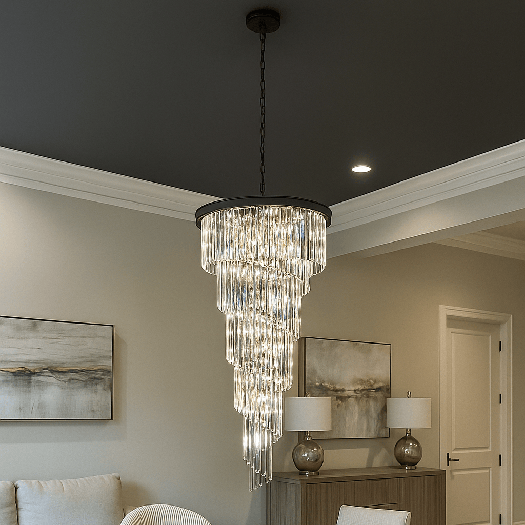 Lights - Atlanta 16 Light Pendant Chandelier - Black - 60450761