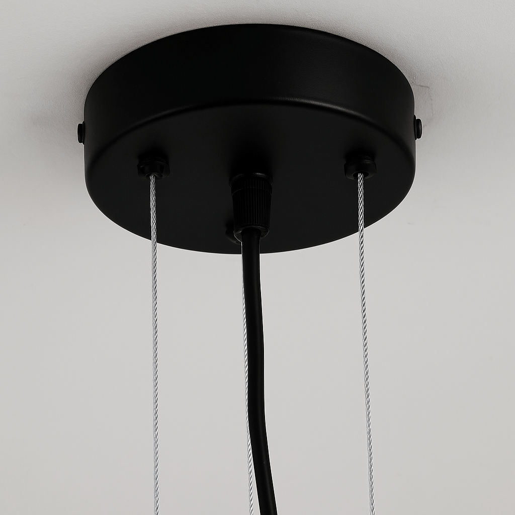 Lights - Dortmund 6 Light Pendant Light - Black - 60450788