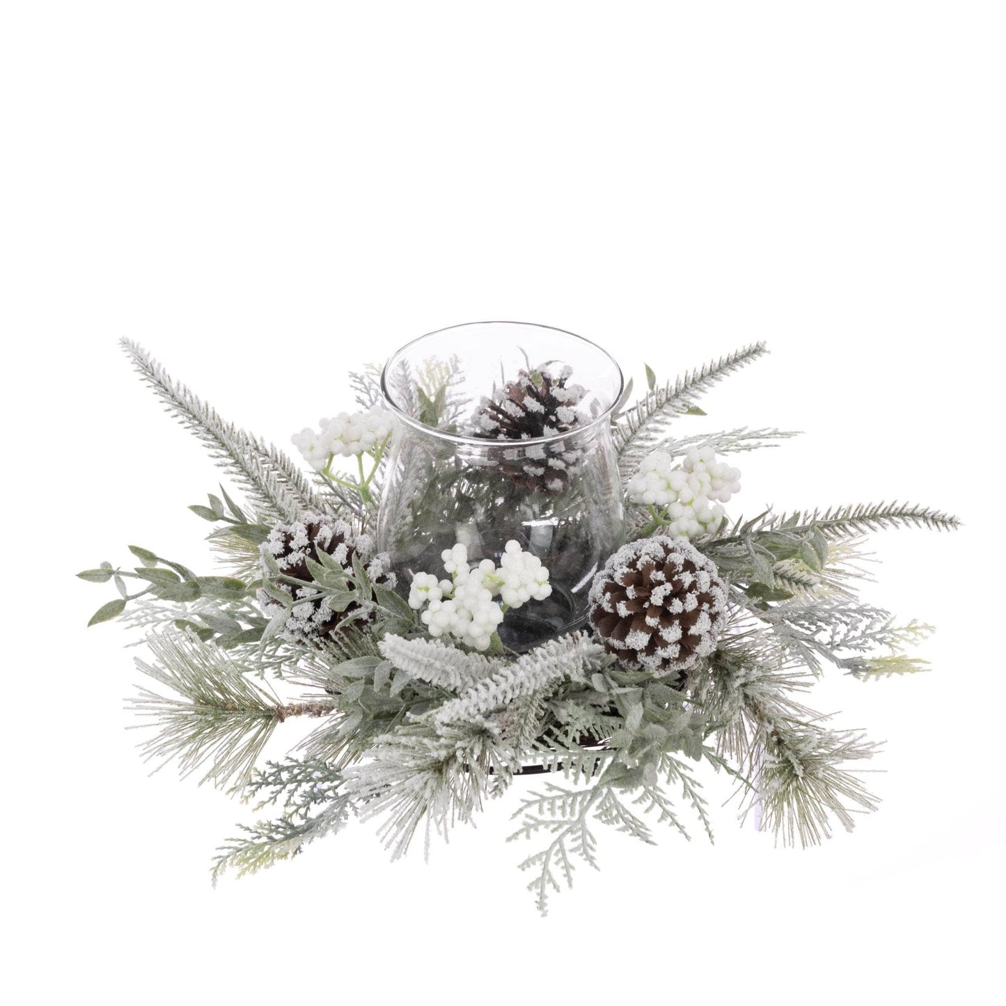 Christmas - Snowy Castor Berry Candle Holder - 60450863