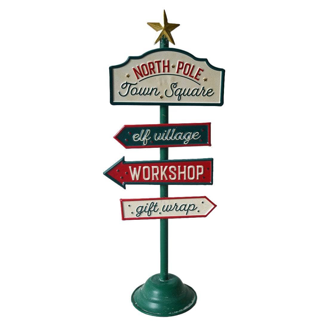 Christmas - North Pole Signpost - 46cm - 60484016