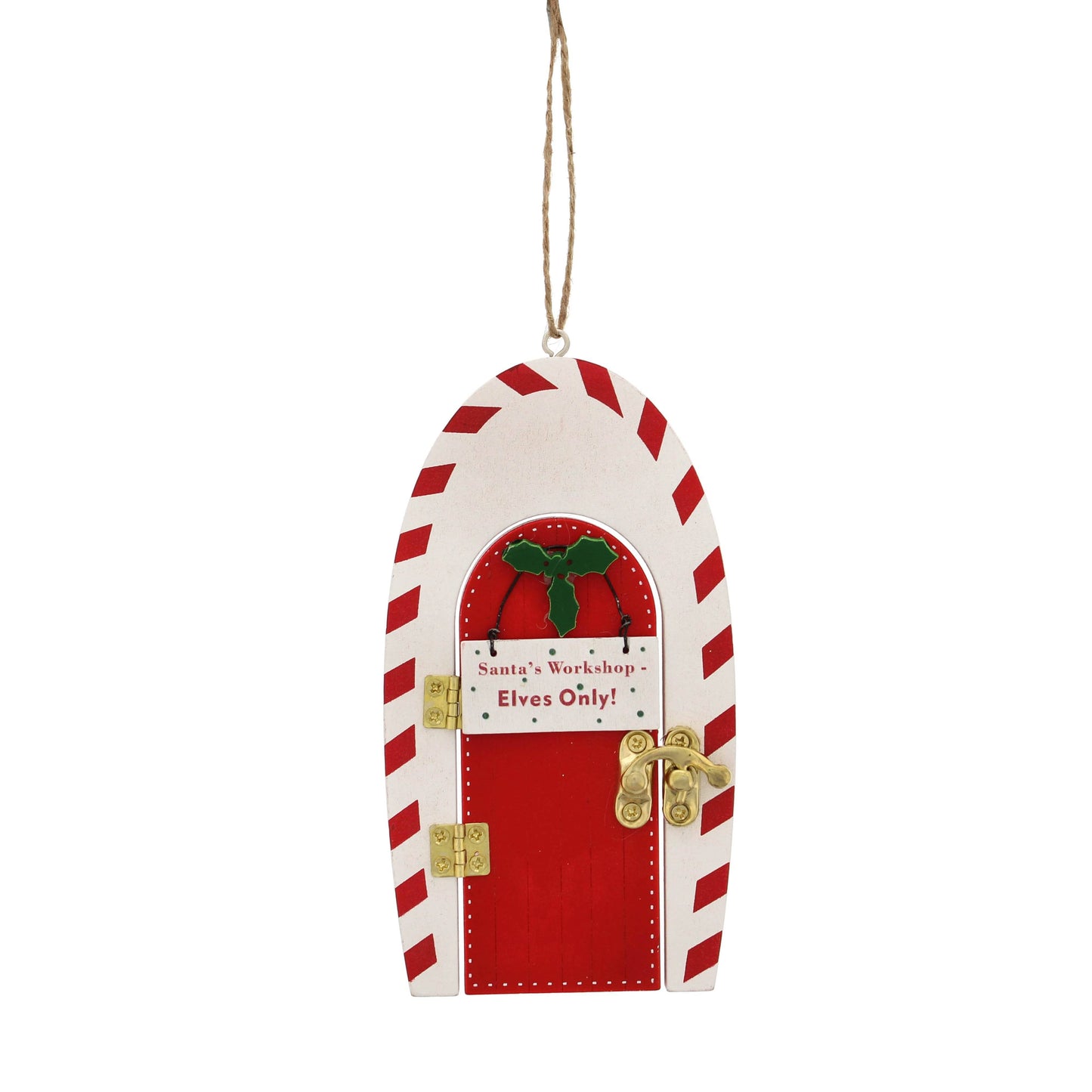 Christmas - Santa's Workshop Door Hanging Christmas Decoration - 14cm - 60484017