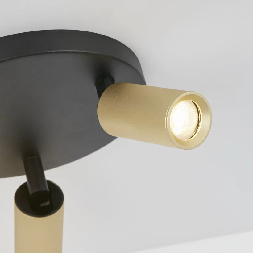 Lights - Ciara Triple GU10 Spotlight - Gold & Black - 60484229